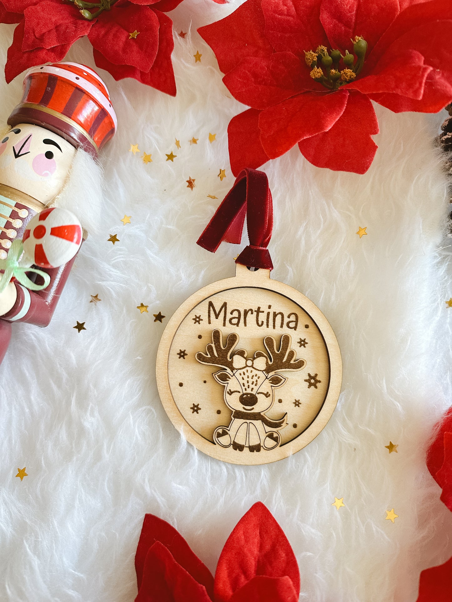 Bola Navidad Personalizada Reno 🎄