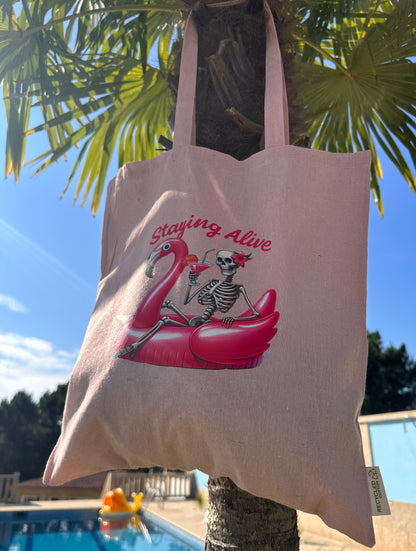 Tote Bag Verano - "Staying Alive" - Última Unidad