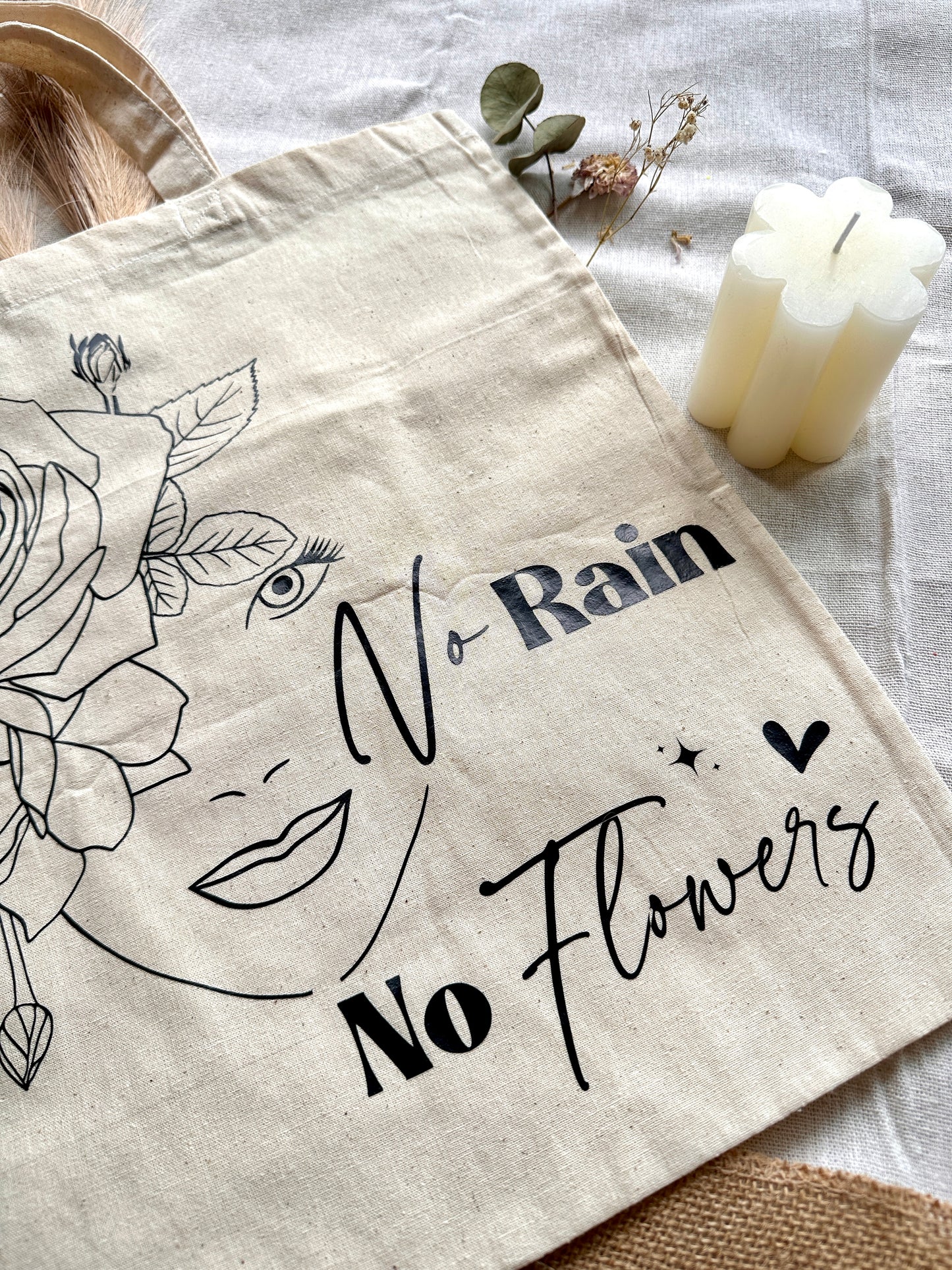 ToteBag - Pas de pluie, pas de fleurs