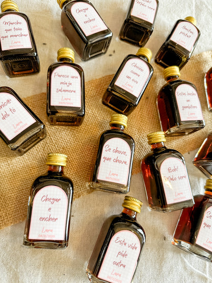 Miniatura botellas personalizadas