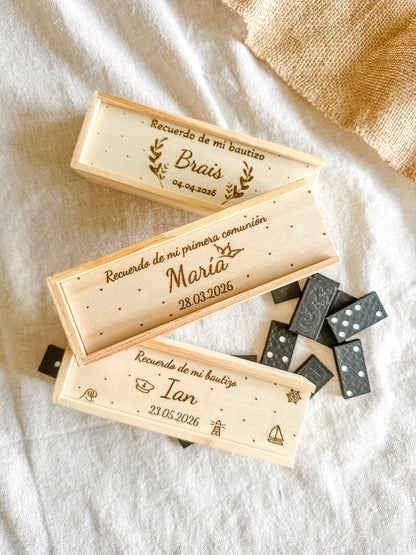 Dominó de madera personalizado ✨