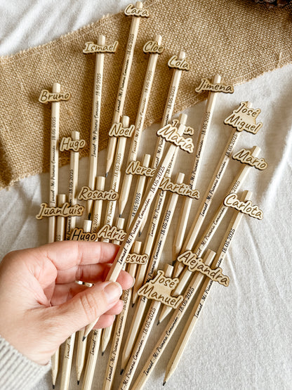 Lápiz de madera personalizado