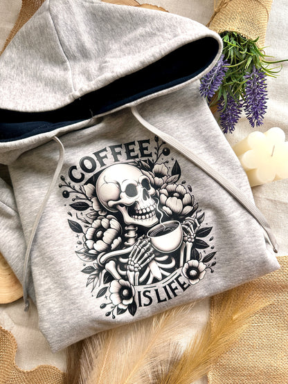 Sudadera Unisex - Coffee is life - Última unidad