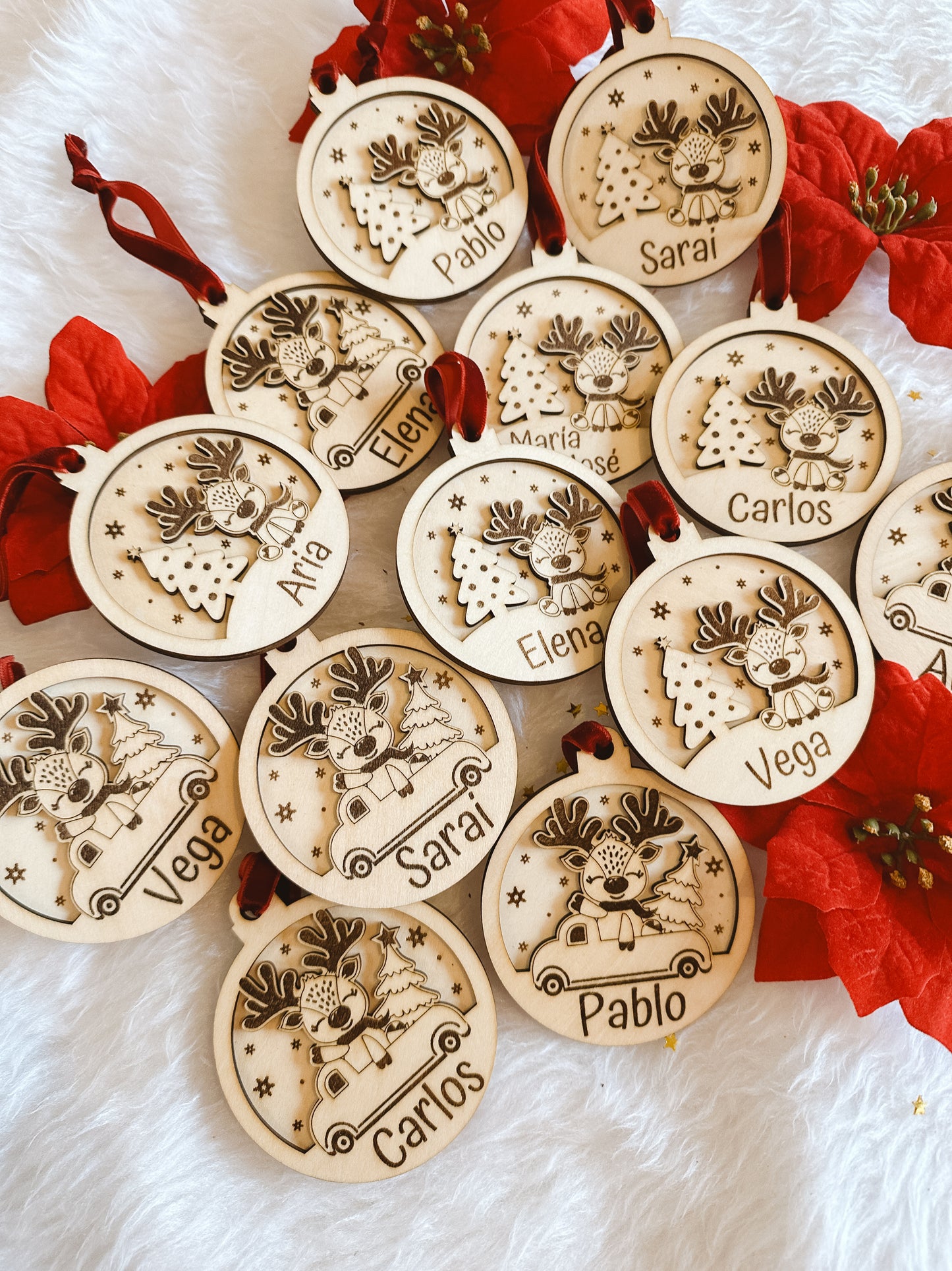 Bola Navidad Personalizada Reno 🎄