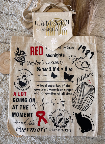 Pack Tote Bag + Taza Personalizada Taylor Swift