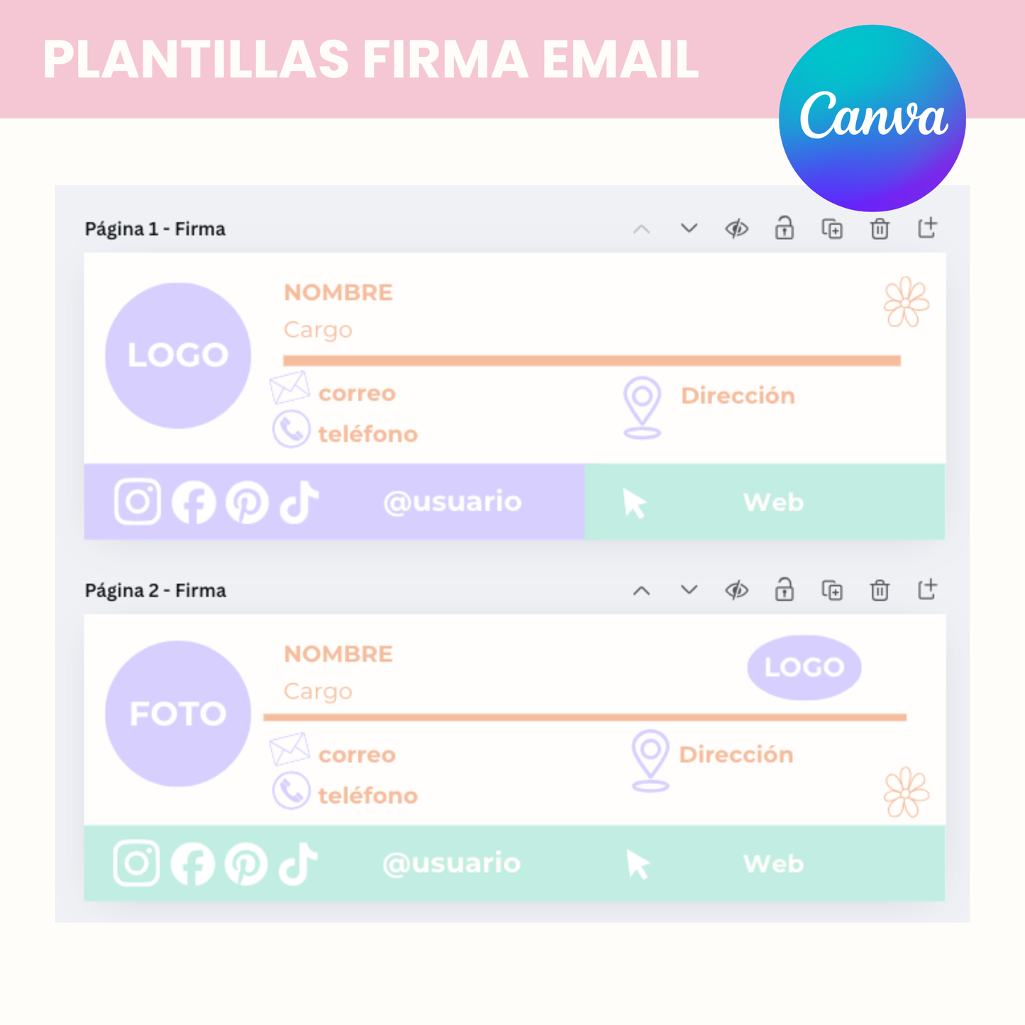 Plantillas firma email - Cookies