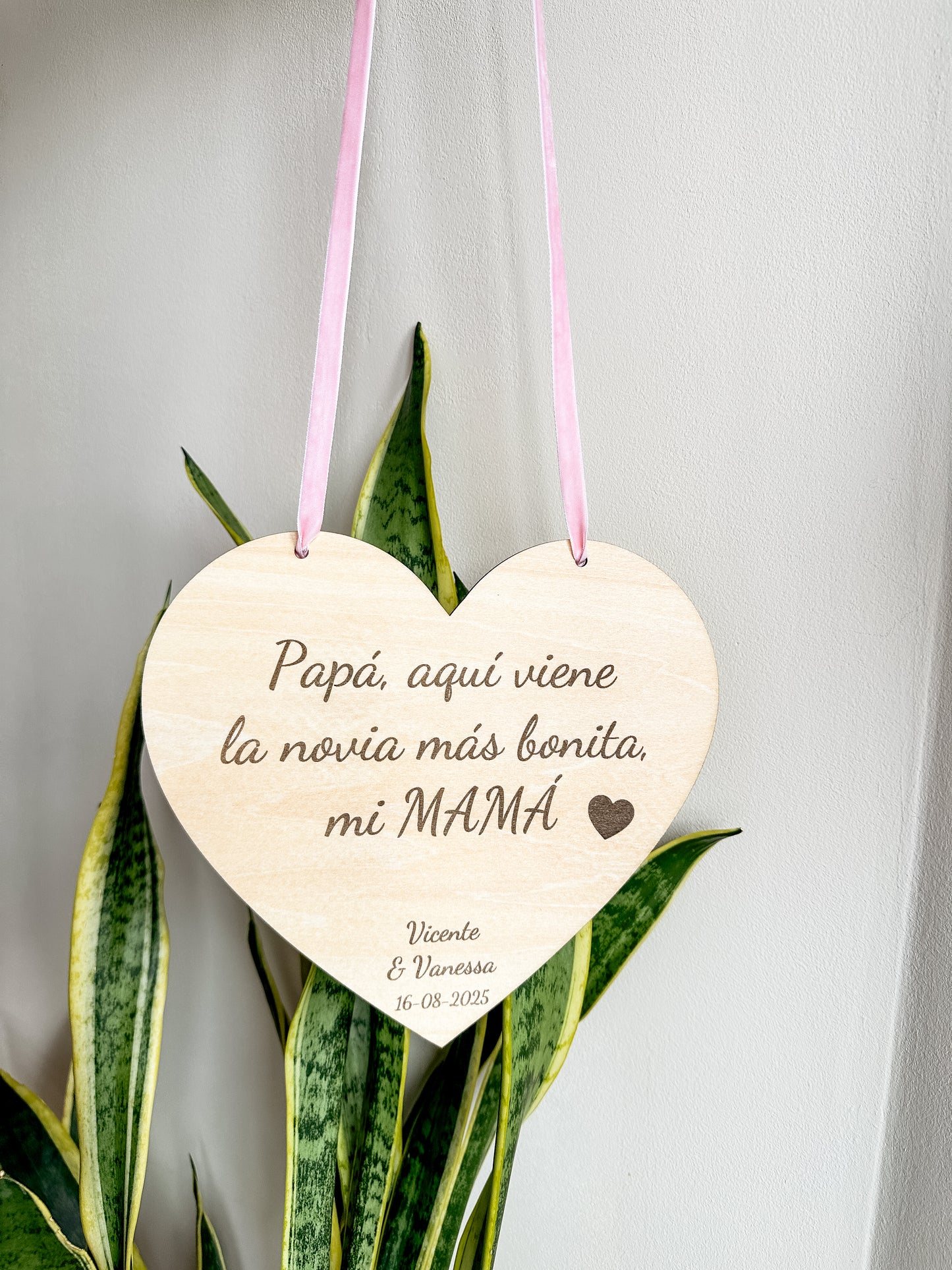 Cartel Pajes Madera ♥️