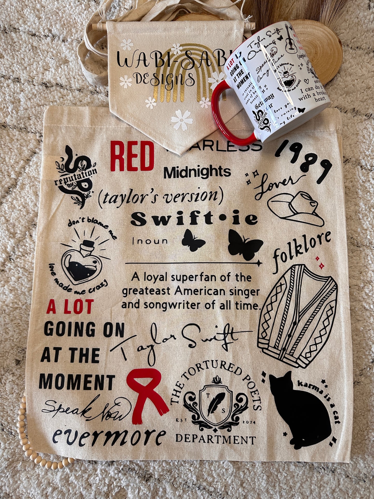 Pack Tote Bag + Taza Personalizada Taylor Swift