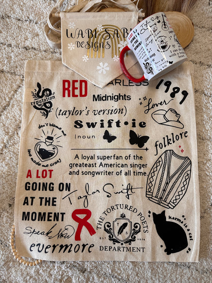 Pack Tote Bag + Taza Personalizada Taylor Swift