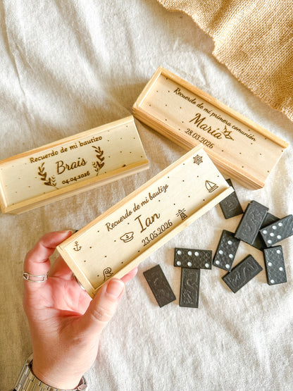 Dominó de madera personalizado ✨