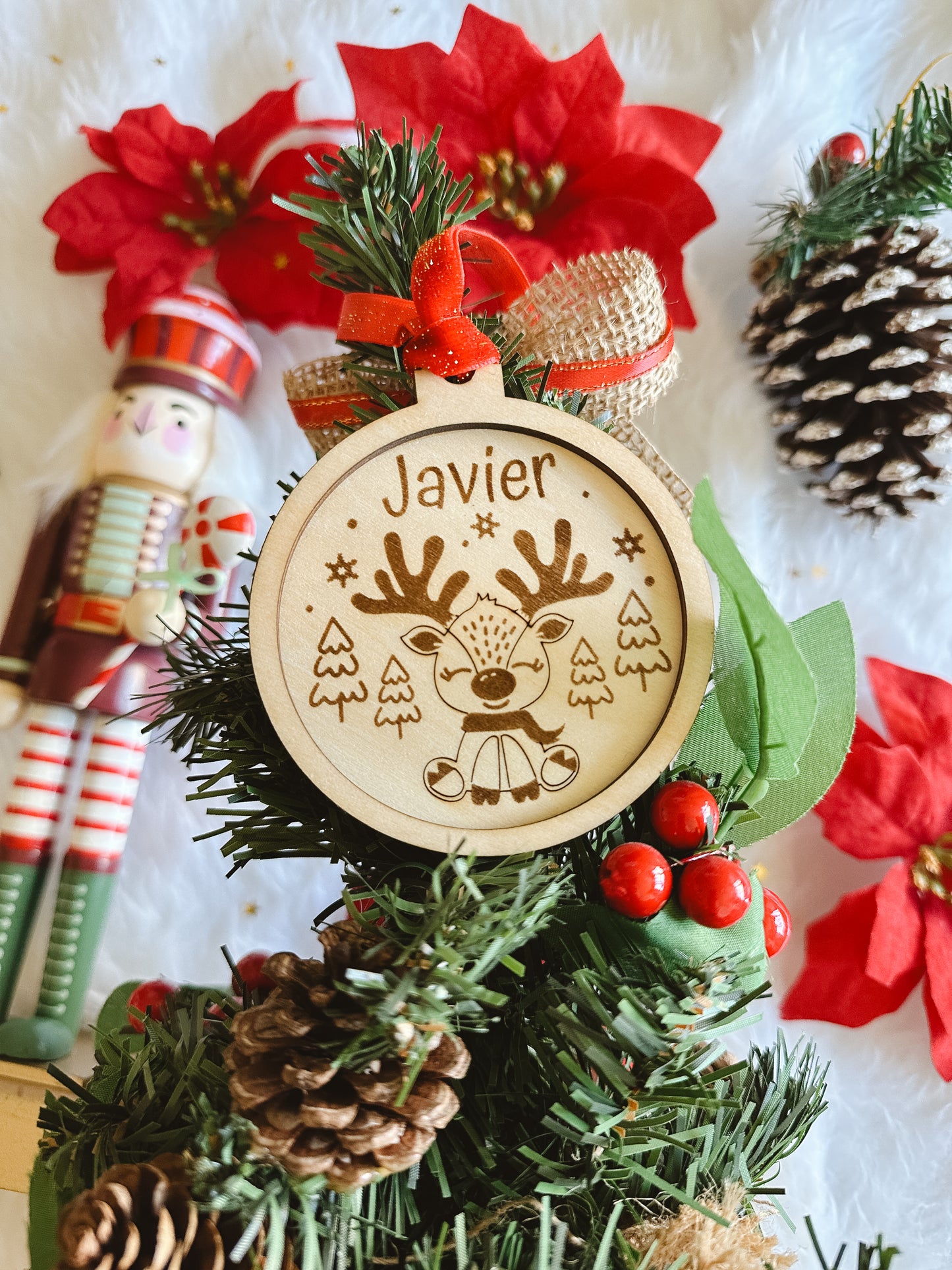 Bola Navidad Personalizada Reno 🎄