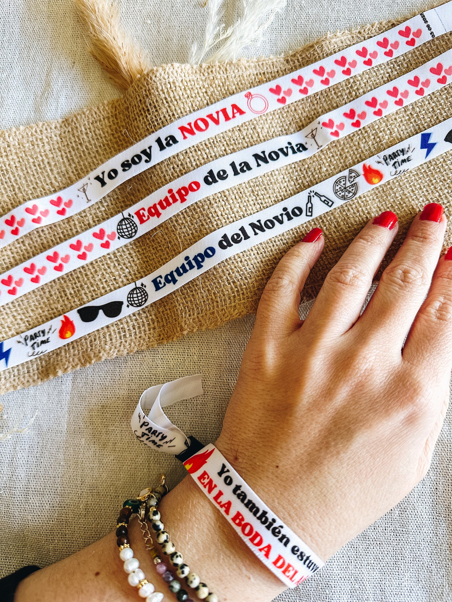 Pulseras de tela personalizadas