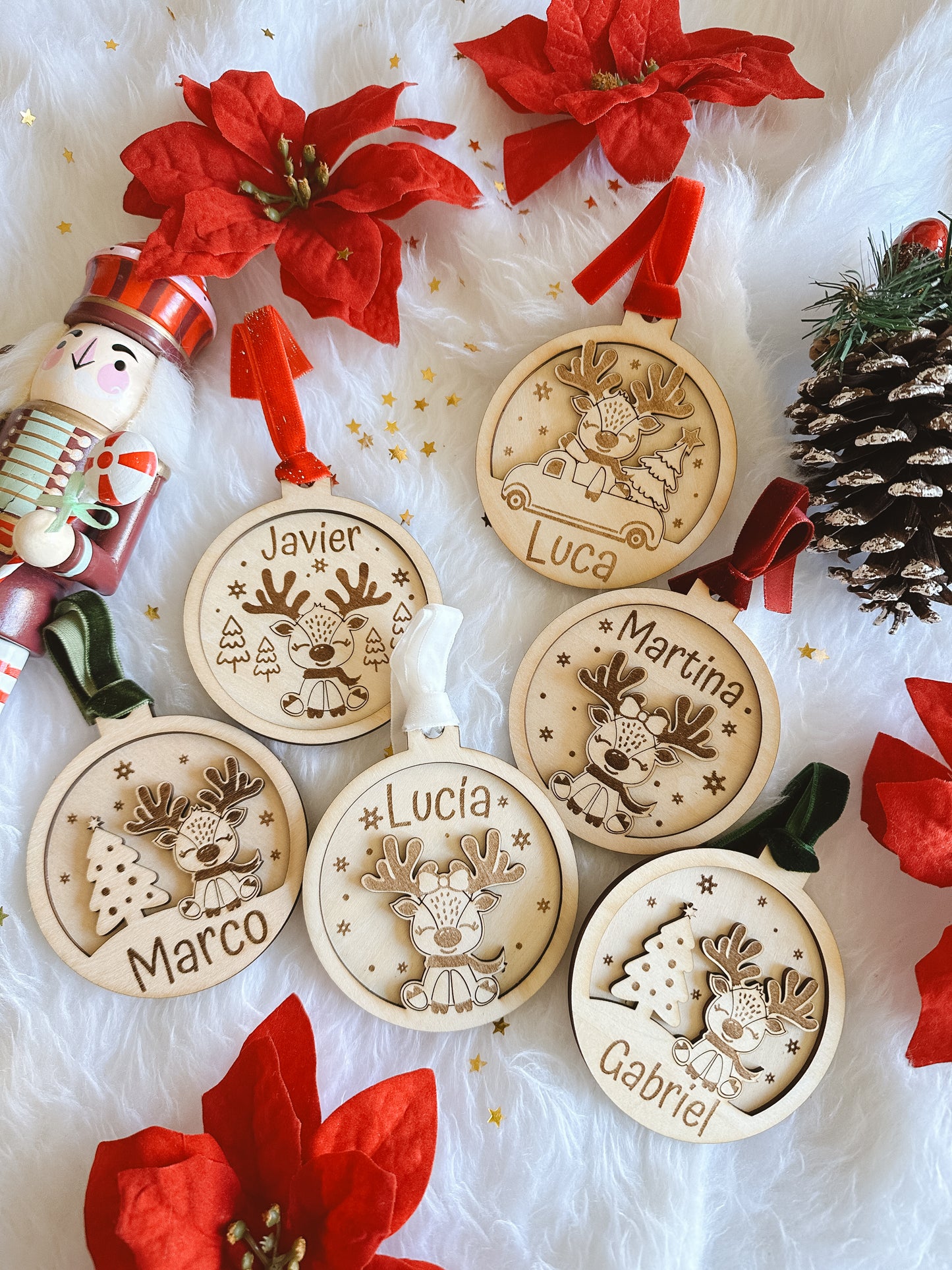 Bola Navidad Personalizada Reno 🎄