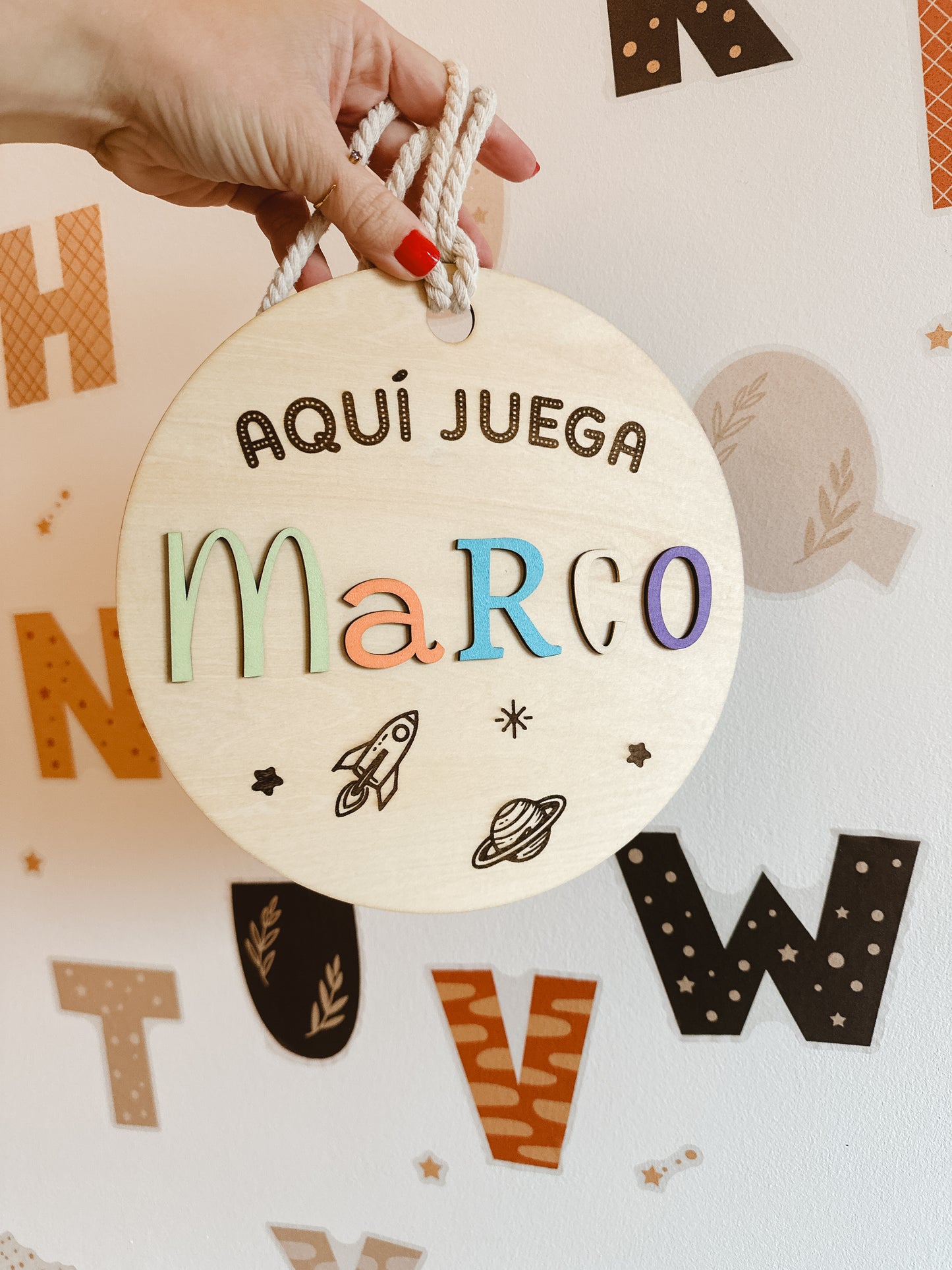 Cartel habitación personalizado ✨