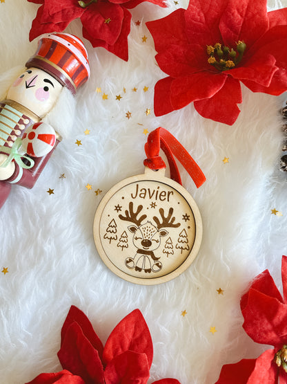 Bola Navidad Personalizada Reno 🎄