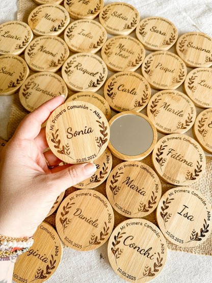 Espejo de mano personalizado