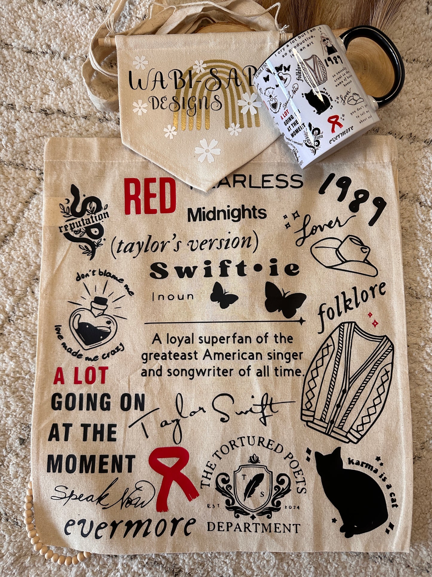 Pack Tote Bag + Taza Personalizada Taylor Swift