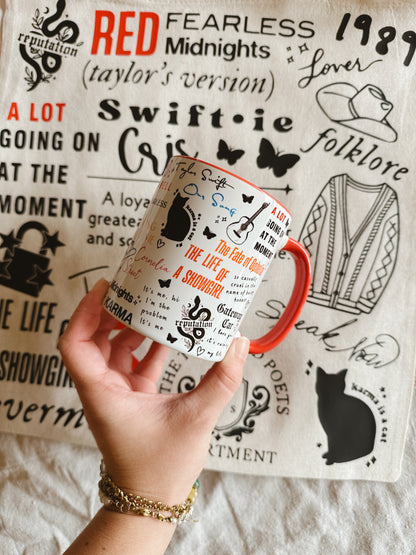 Pack Tote Bag + Taza ERAS Personalizada Taylor Swift ✨