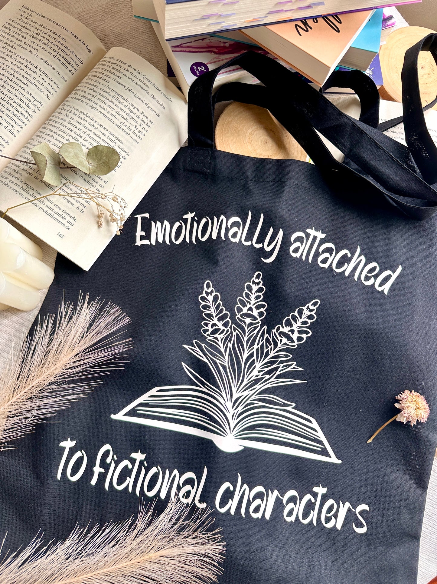 Tote Bag Book Lovers - Emotionally Attached