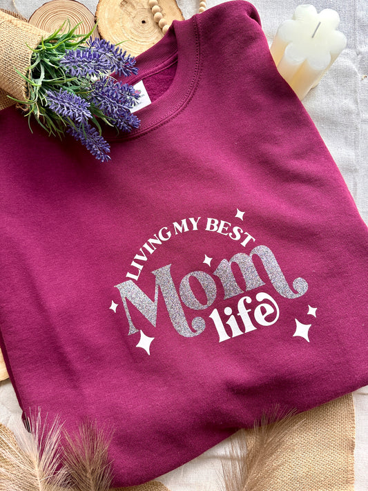 Sweat-shirt - Meilleure vie de maman