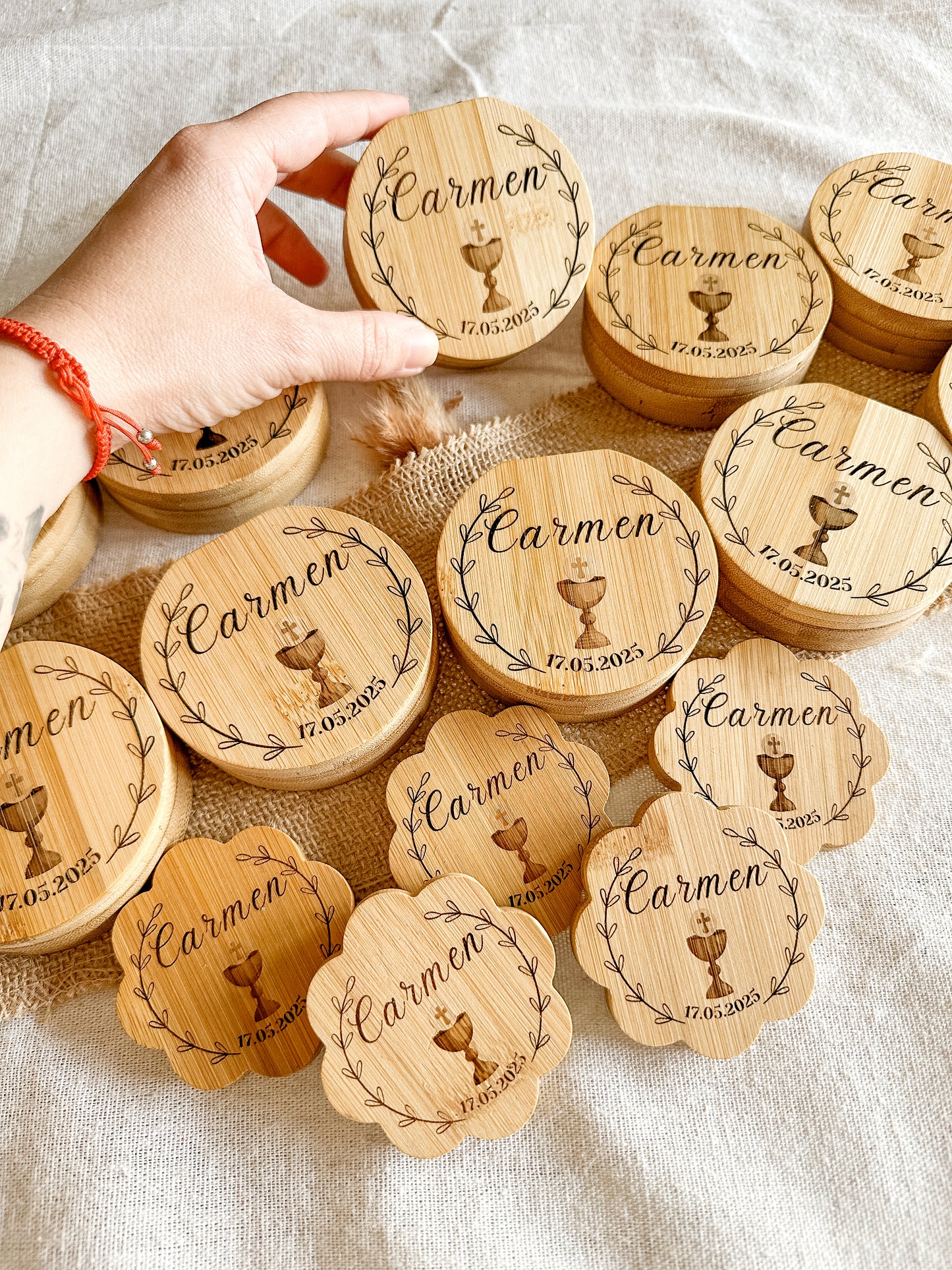 Abridor - Flor imantado madera personalizado 🧲