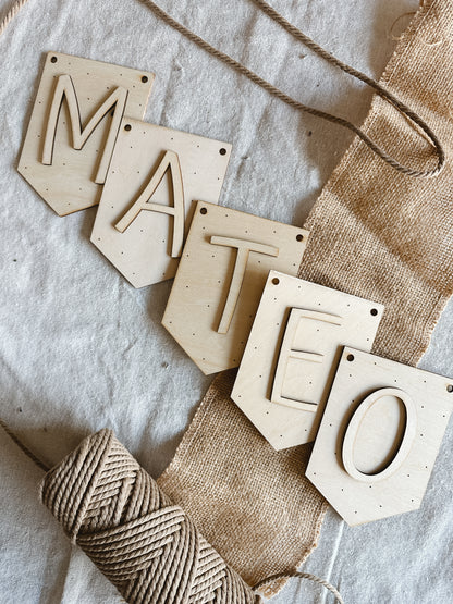 Guirnalda nombre personalizado ✨