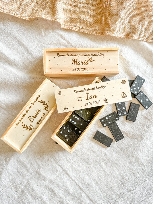 Dominó de madera personalizado ✨