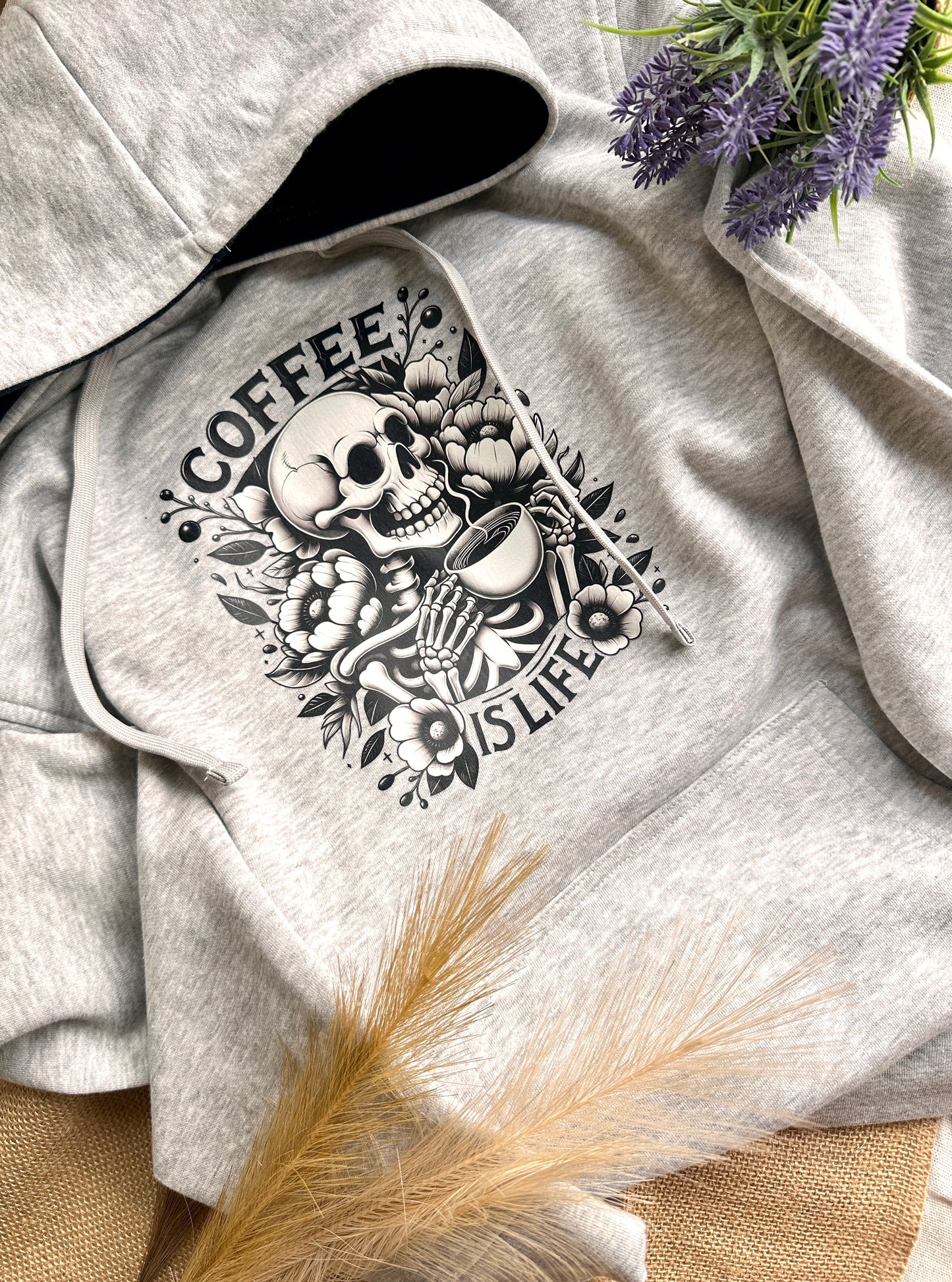 Sudadera Unisex - Coffee is life - Última unidad