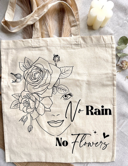 ToteBag - Pas de pluie, pas de fleurs