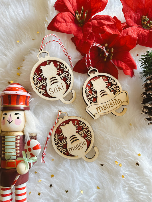 Bola Navidad Personalizada Gatito 🐱 🎄