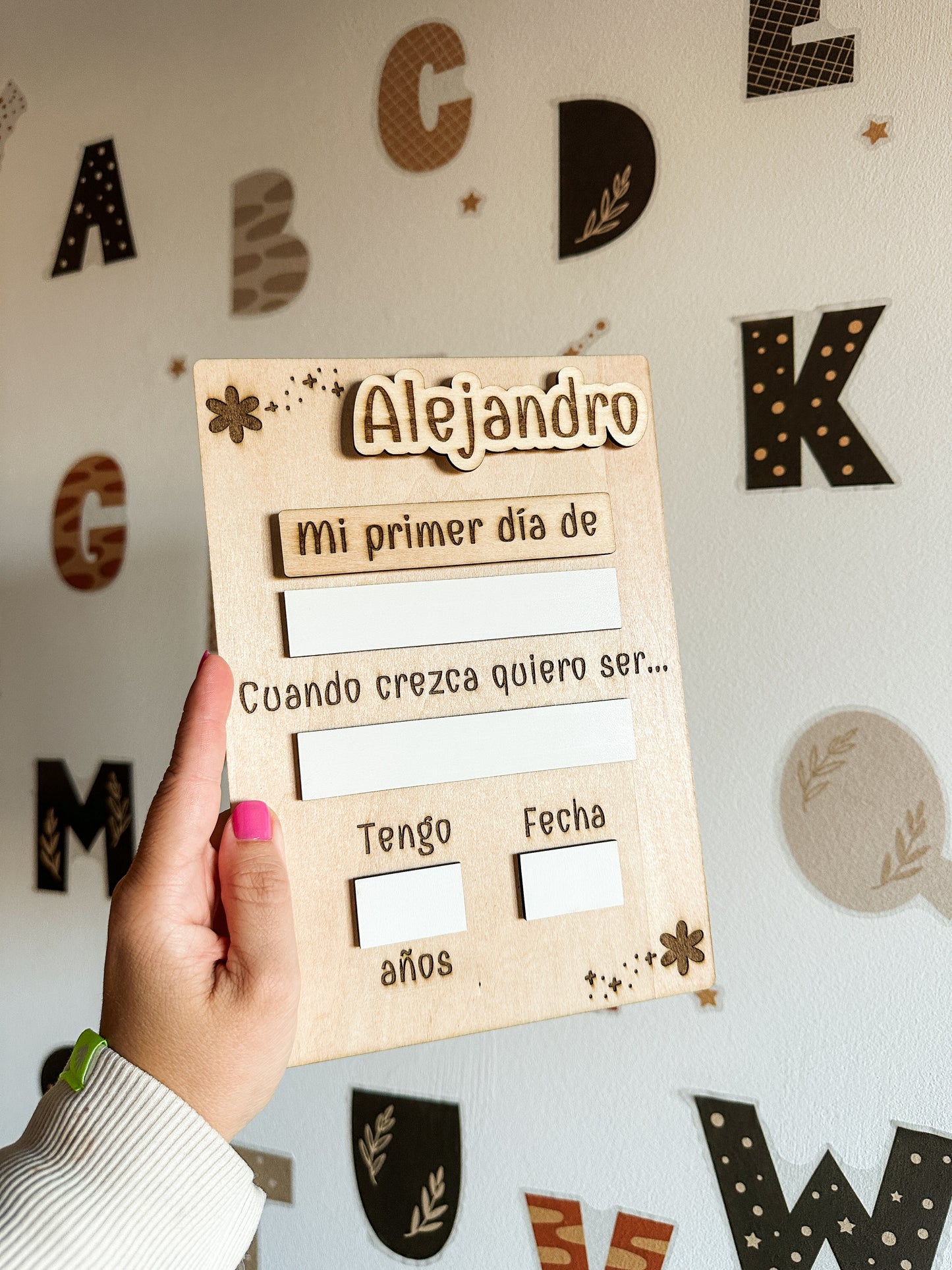Placa “Primer día / Último día” - Vuelta al cole 📚