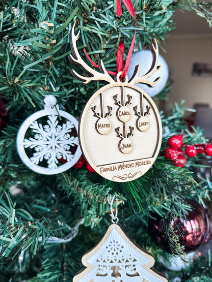 Adorno Navideño Madera “Mi Familia”