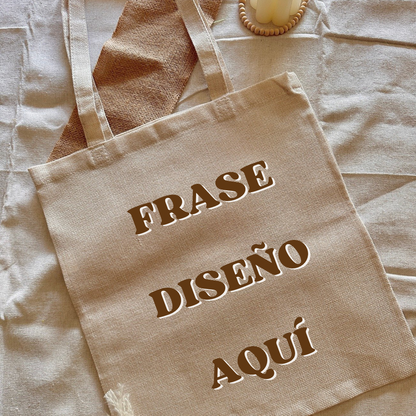 Tote Bag Personalizada - Símil lino - Sublimación