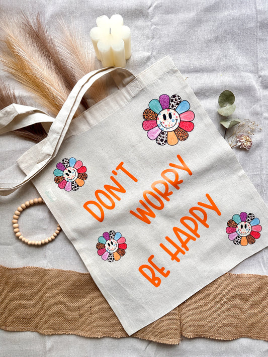 Tote Bag - Don't worry / Smile - Últimas Unidades