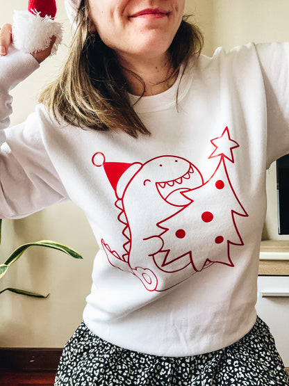 Sudadera Algodón Navidad - Dino🦖