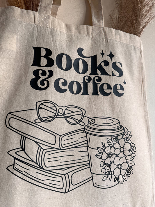 ToteBag - Books &amp; Coffee